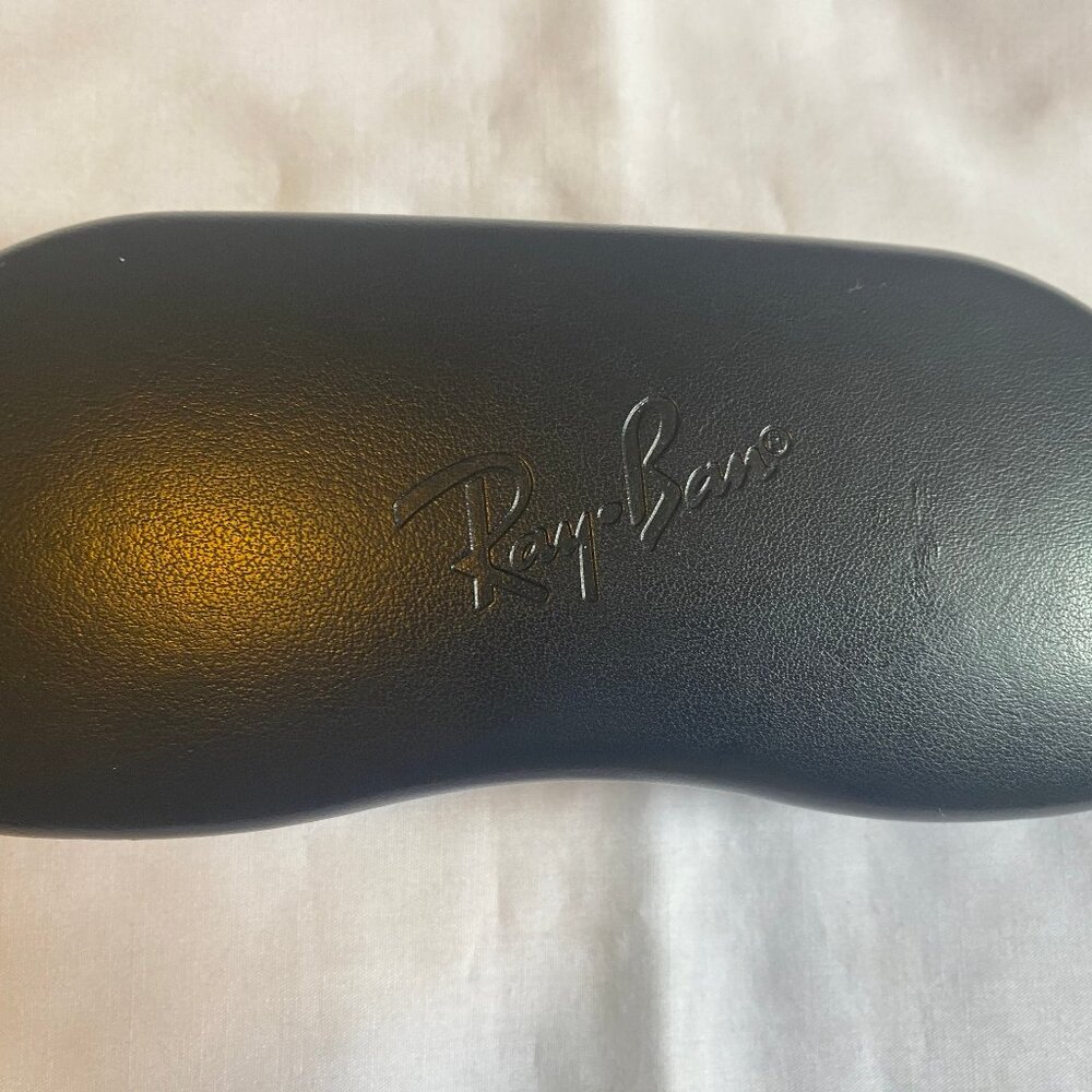 Vintage Ray Ban Black Hard Clam Shell Sunglasses Glasses Case 6.5"x 2.5" x 1.25"